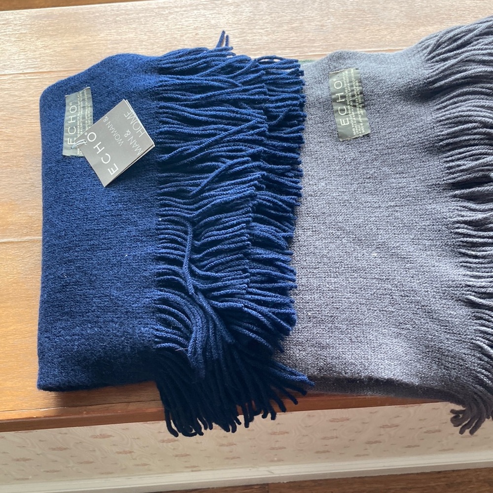 Blue and Grey Echo Scarves 2 for 25